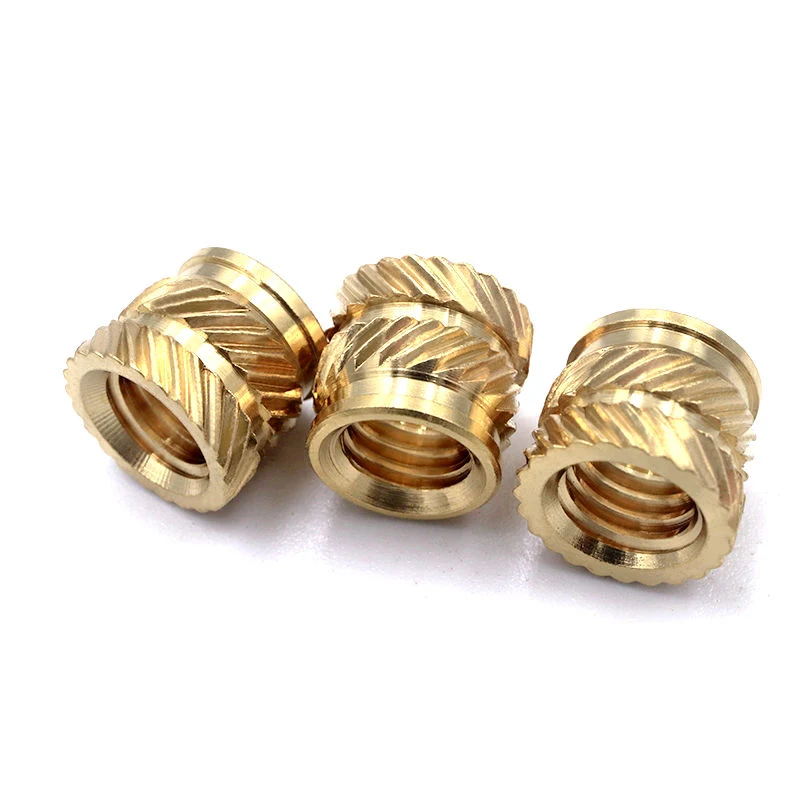 Threaded Brass Insert CNC Nuts Blind Knurled Nut M3 M4 M6 M8 M10 8mm 42mm Round Brass Thread Insert Nut