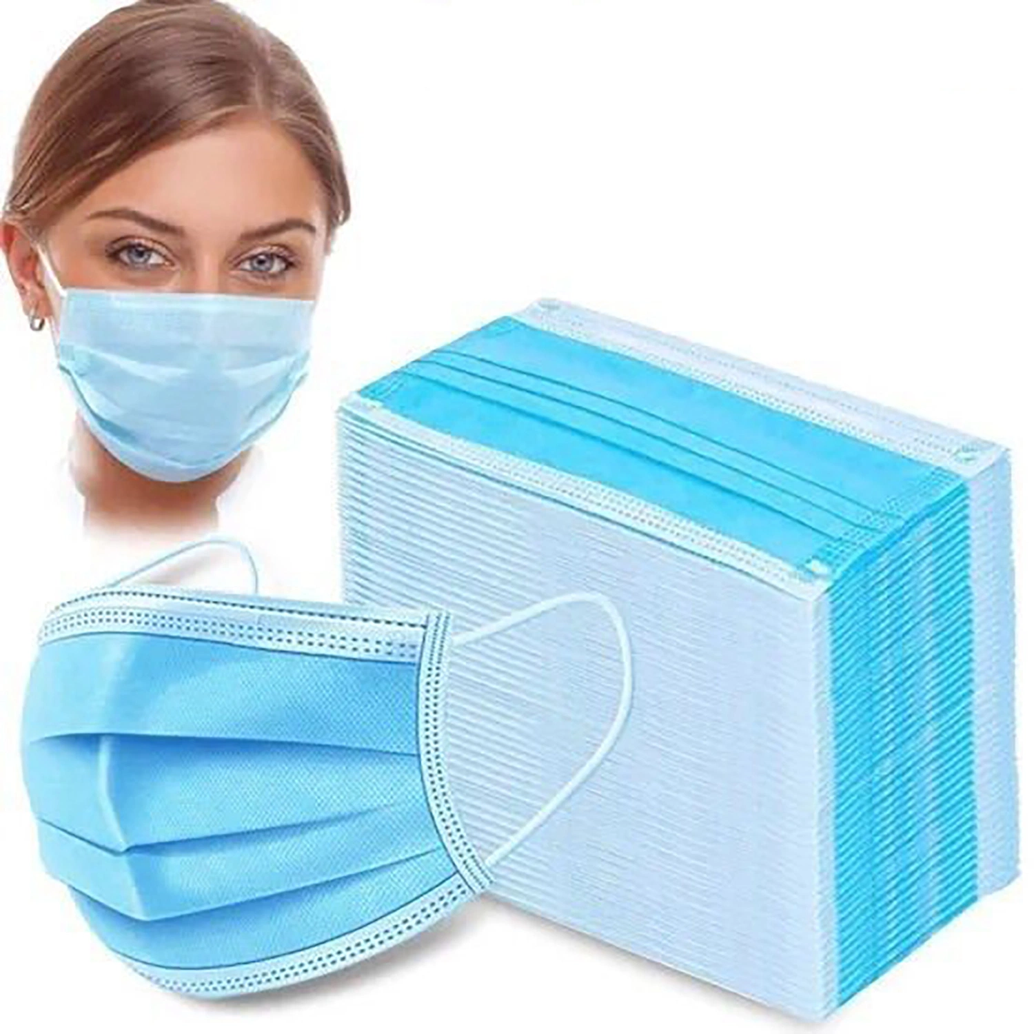 Disposable My-a+ Brand 3 Ply Face Mask Respirator From Direct Factory