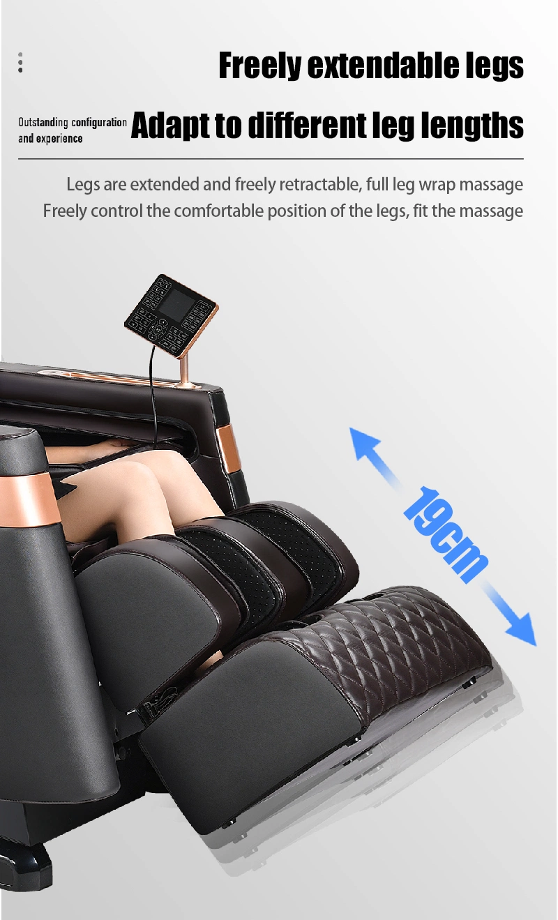 Fashion 3D Robot SL Track Deluxe Zero Gravity Commercial Home Use Smart Ai Voice Heated Foot Roller Scraping Massage Chair