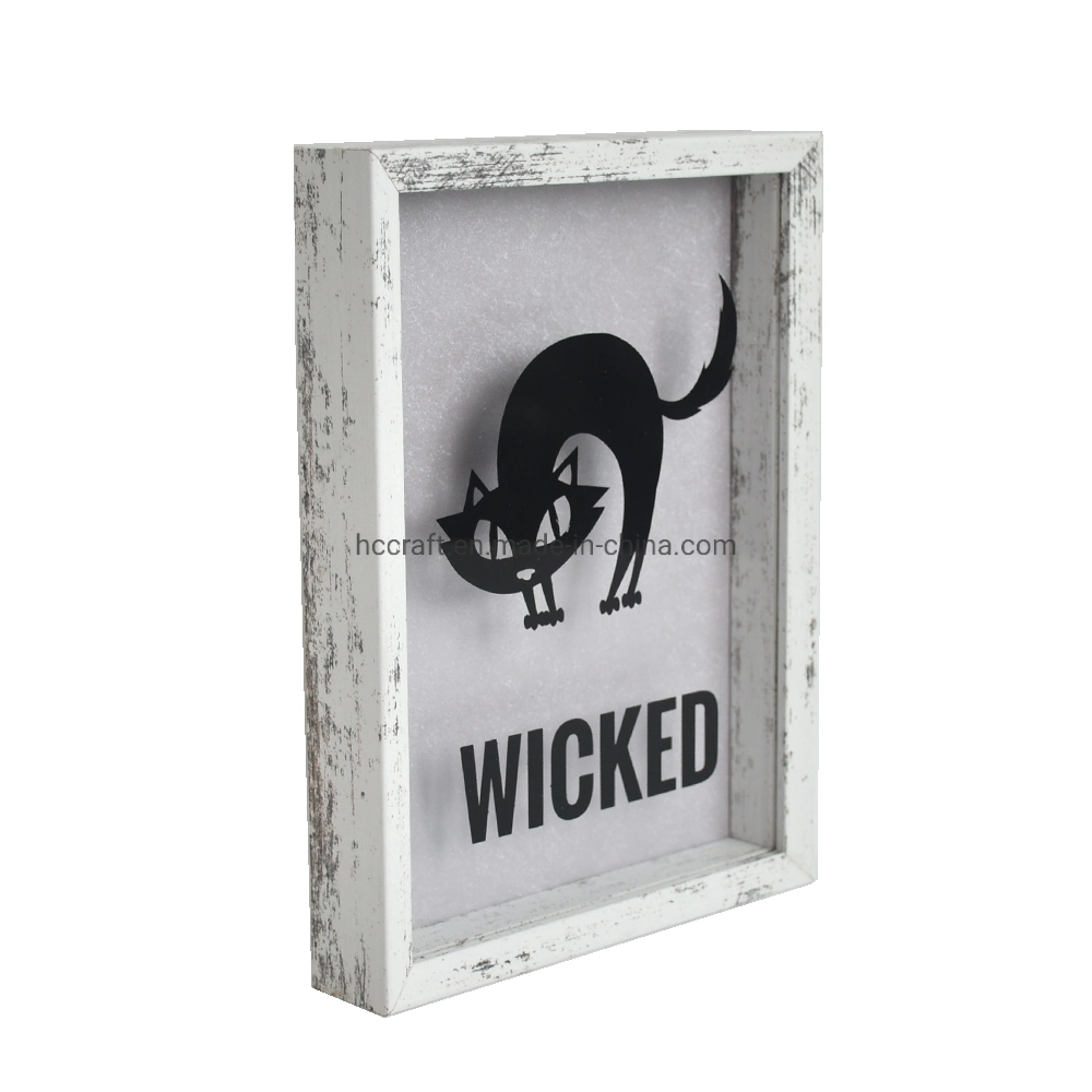 Halloween Wall Frame, Wooden Wall Framed Decoration