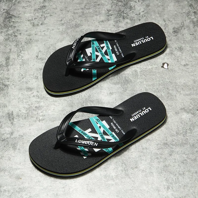 2022 Latest Factory Direct Outdoor Custom Summer Pcv Slipper Popular Style Flip Flops Beach Men Non-Slip Flip Flops