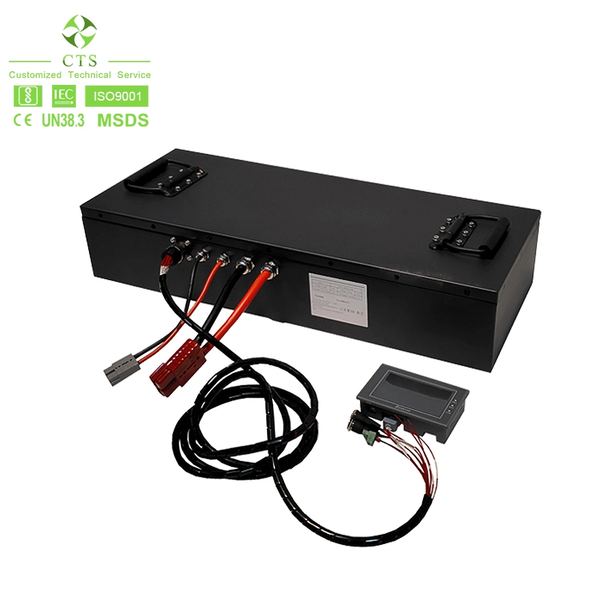 72V 100ah 150ah 200ah Lithium Low Speed Vehicles Golf Cart Agv Battery with Soc Display