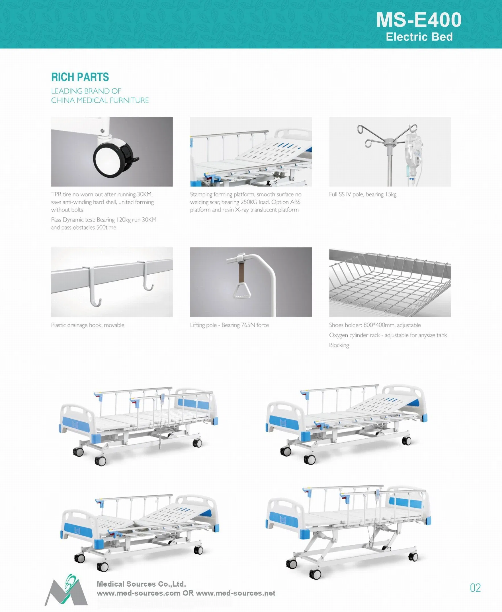 Medical Electrical Adjustable Hospital Bed Manufacturer