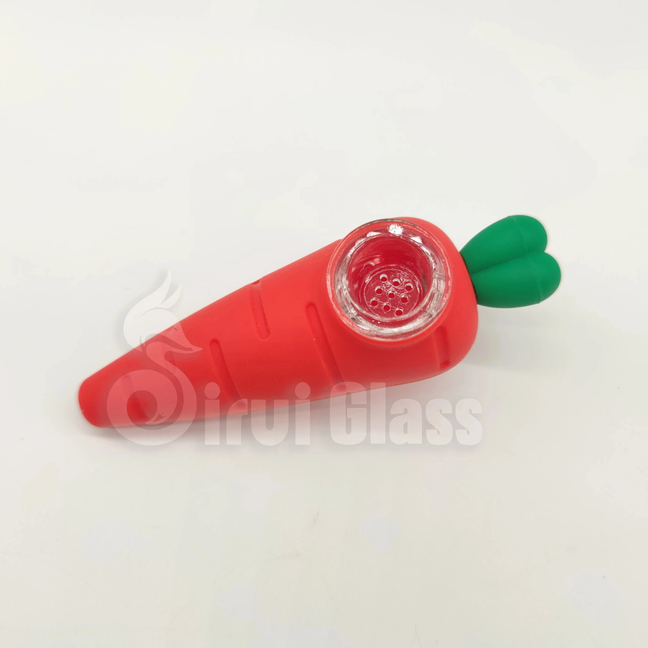 Sirui Silikon Hand Pipe China Großhandel Glas Rauchen Wasserpfeife Shisha Hookah Rauchen Glas Öl Burner Pipe Portable Karotten Essen Silikon-Rauchrohr