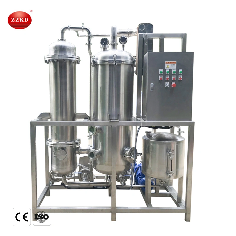 Industry Scale Ethanol Vacuum Stainless Steel Falling Film Evaporator Turnkey Solution