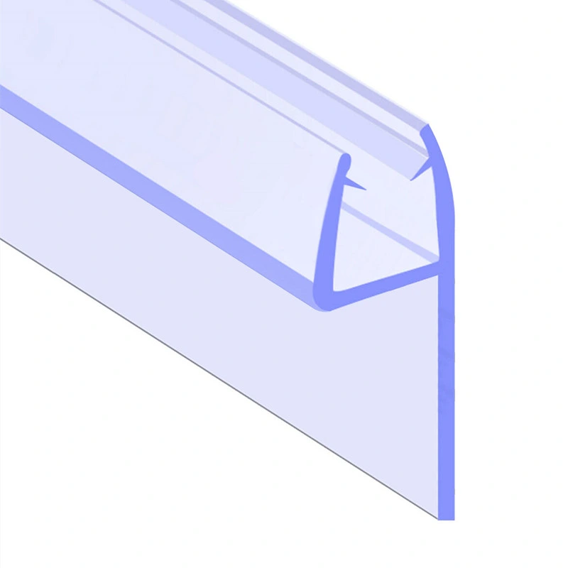 Waterproof Clear PVC Plastic Door Seal Profiles for Glass Shower Sliding Door Weather Shower Seals