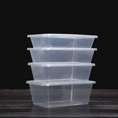 Оптовая торговля Clear/прямоугольных одноразовый PP пластиковые домашнего блюда контейнер с крышкой, вынос фруктов контейнер для хранения