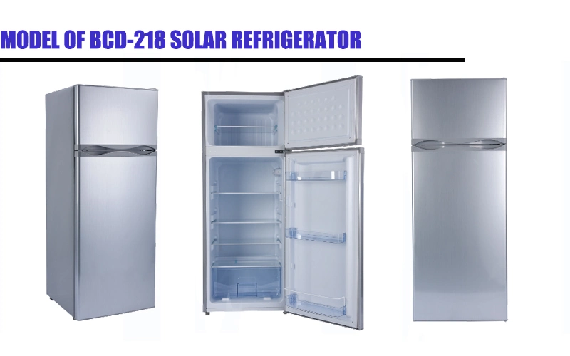 BCD-218 Solar Elektronische DC 12V Kühlschrank Kühlschrank für Zuhause Küche