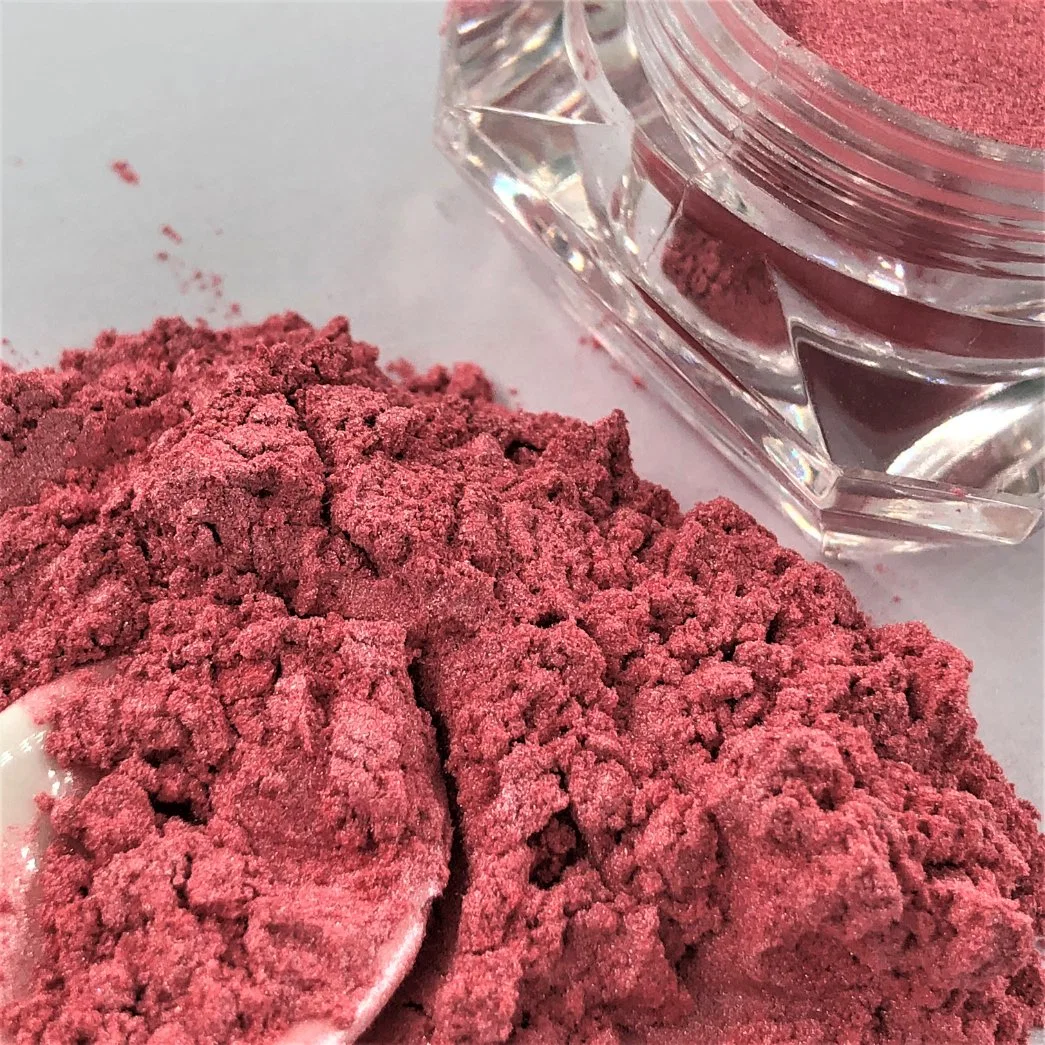 Poudre de mica en plastique rose P403 Perlescent Pigments de peinture de revêtement de mica Hot Vente immeuble