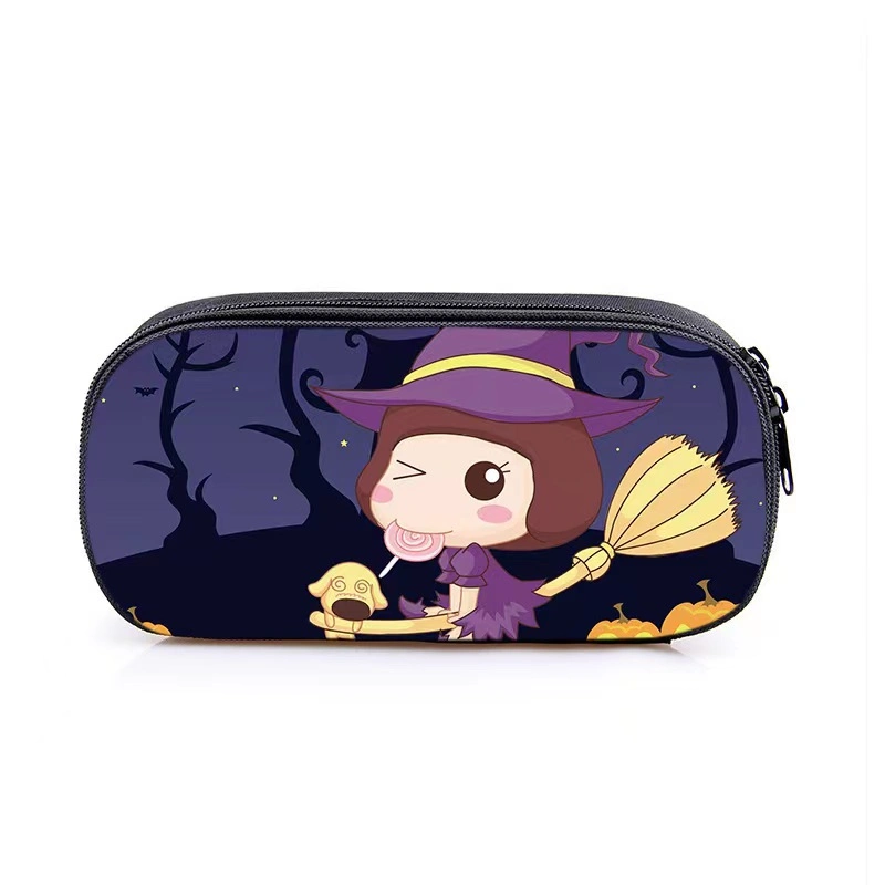 Wholesale/Supplier New Halloween Single-Layer Pencil Bag Children Stationery Bag Cartoon Pen Case