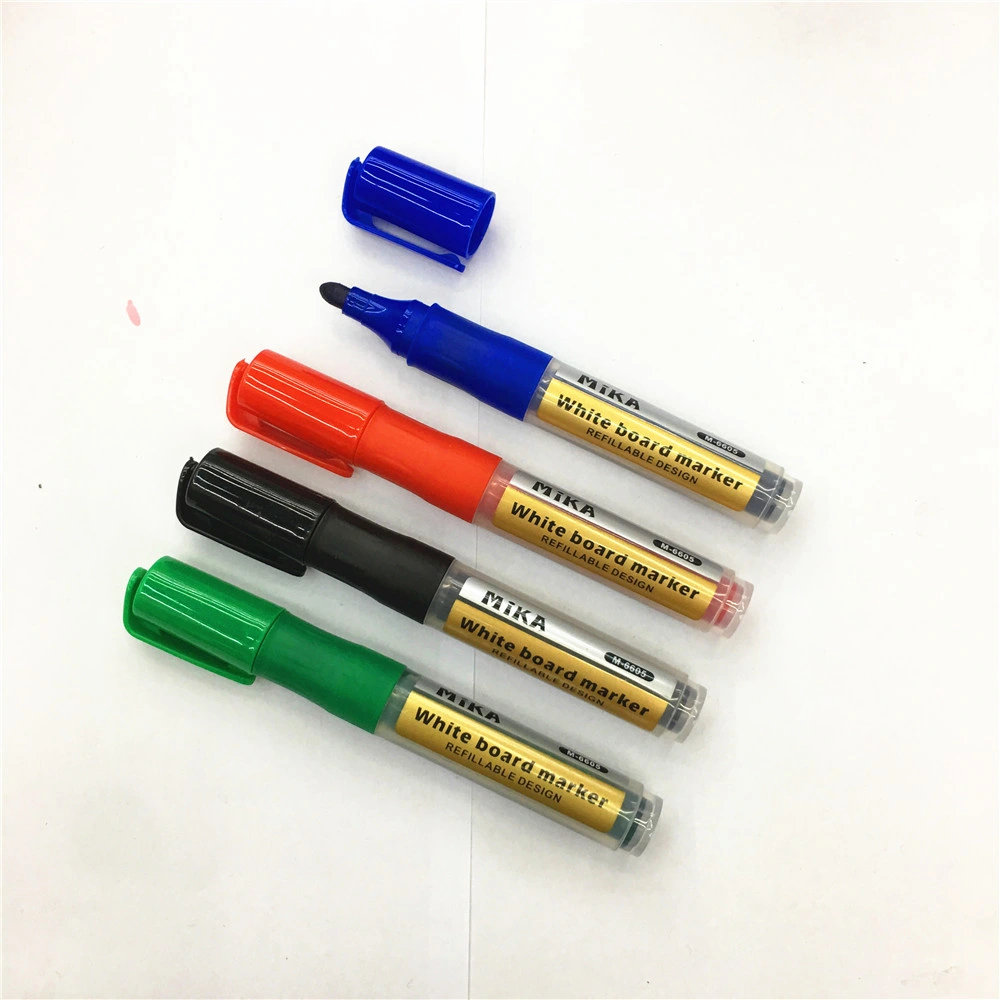 Refillable Whiteboard Marker Pen with Round Tip for Office Supply School Home