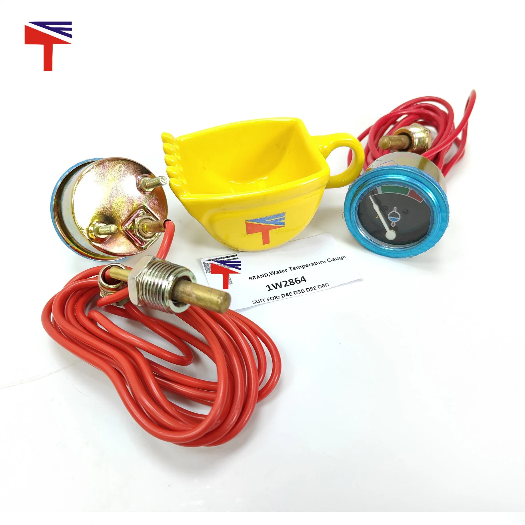 Machinery Spare Parts Water Temperature Gauge 1W2864 for Bulldozer D4e D5b D5e D6d