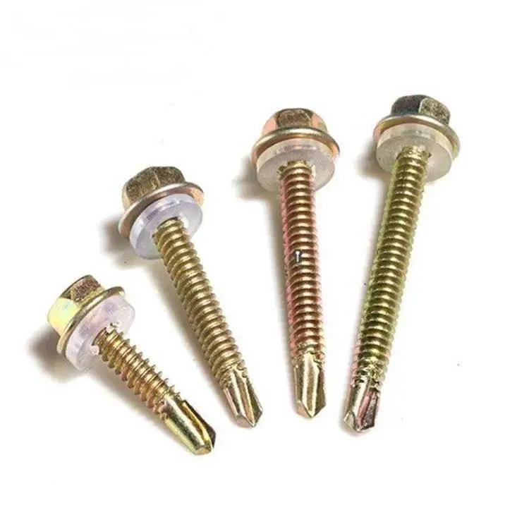 Hex Washer Head, Zinc Plated 10# 1-3/4 Self Drilling Screws