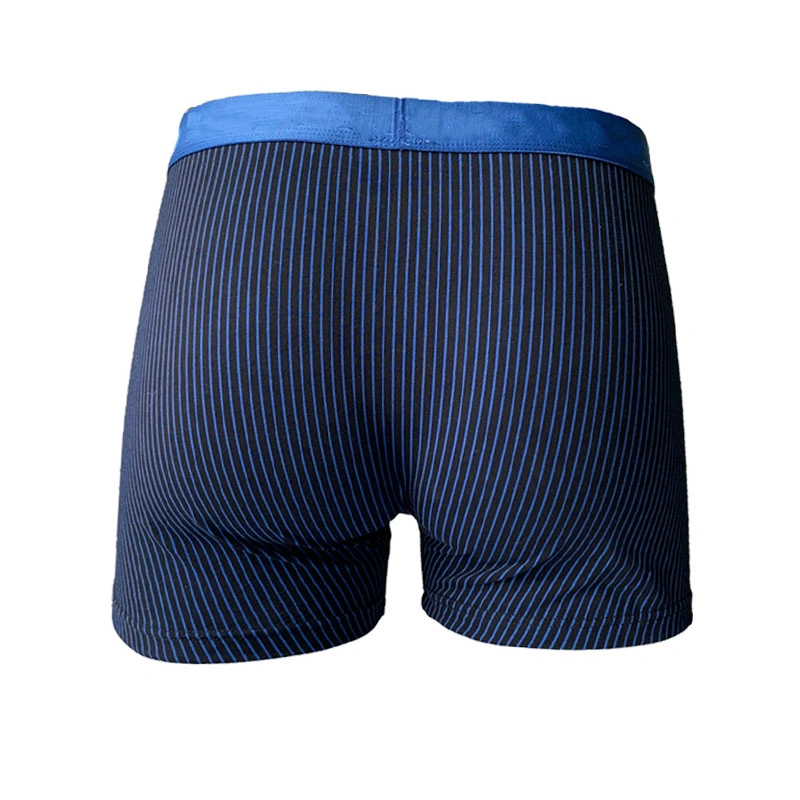 OEM Striped Pattern Cotton Men Boxer Briefs Hot Selling