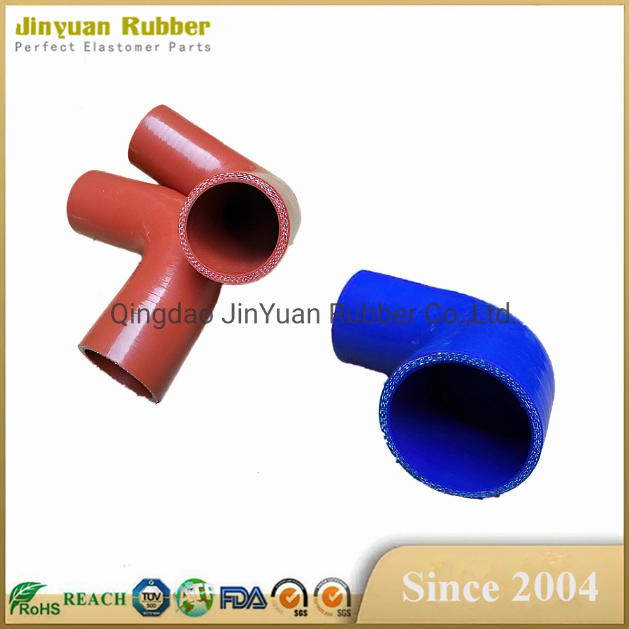 Industrial EPDM Smooth Surface Colorful Silicone Rubber Air Cleaner Intake Hose