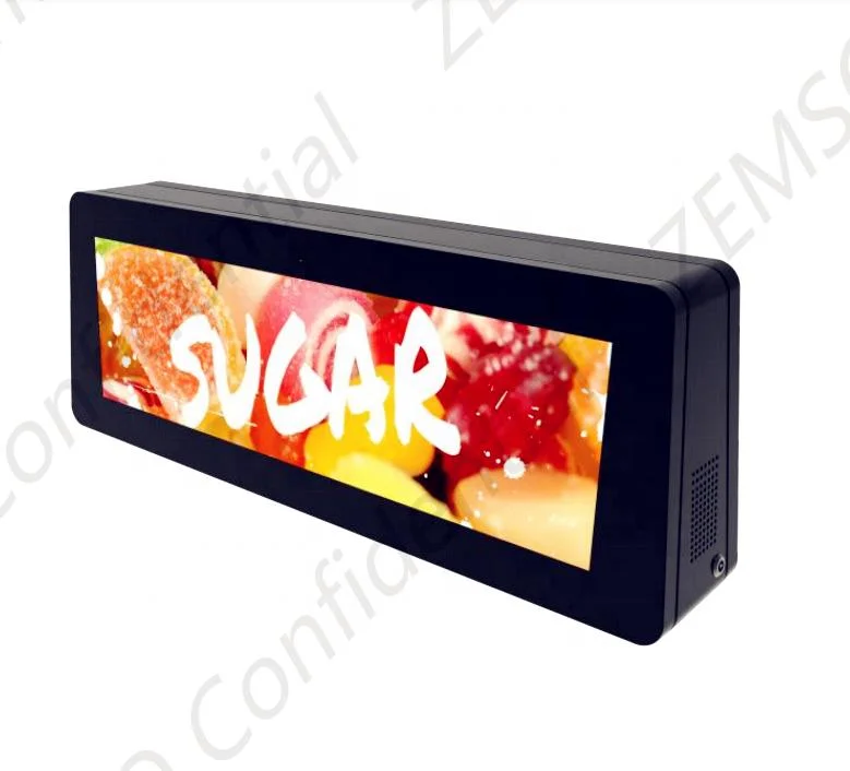 Écran LCD double face monté sur véhicule de taxi extérieur 37,6 pouces Affichage de l'écran de stecthed original