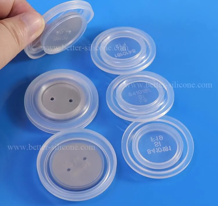 Clear Silicone/Silikon Bonded to Metal Membrane Seal Rubber Diaphragm