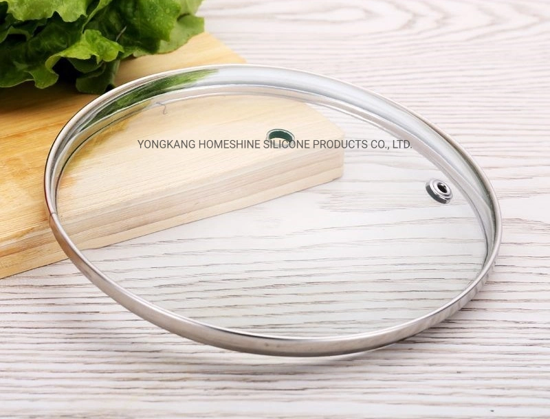 Air Hole 4mm Tempered Glass Lid Glass Cover for Cookware