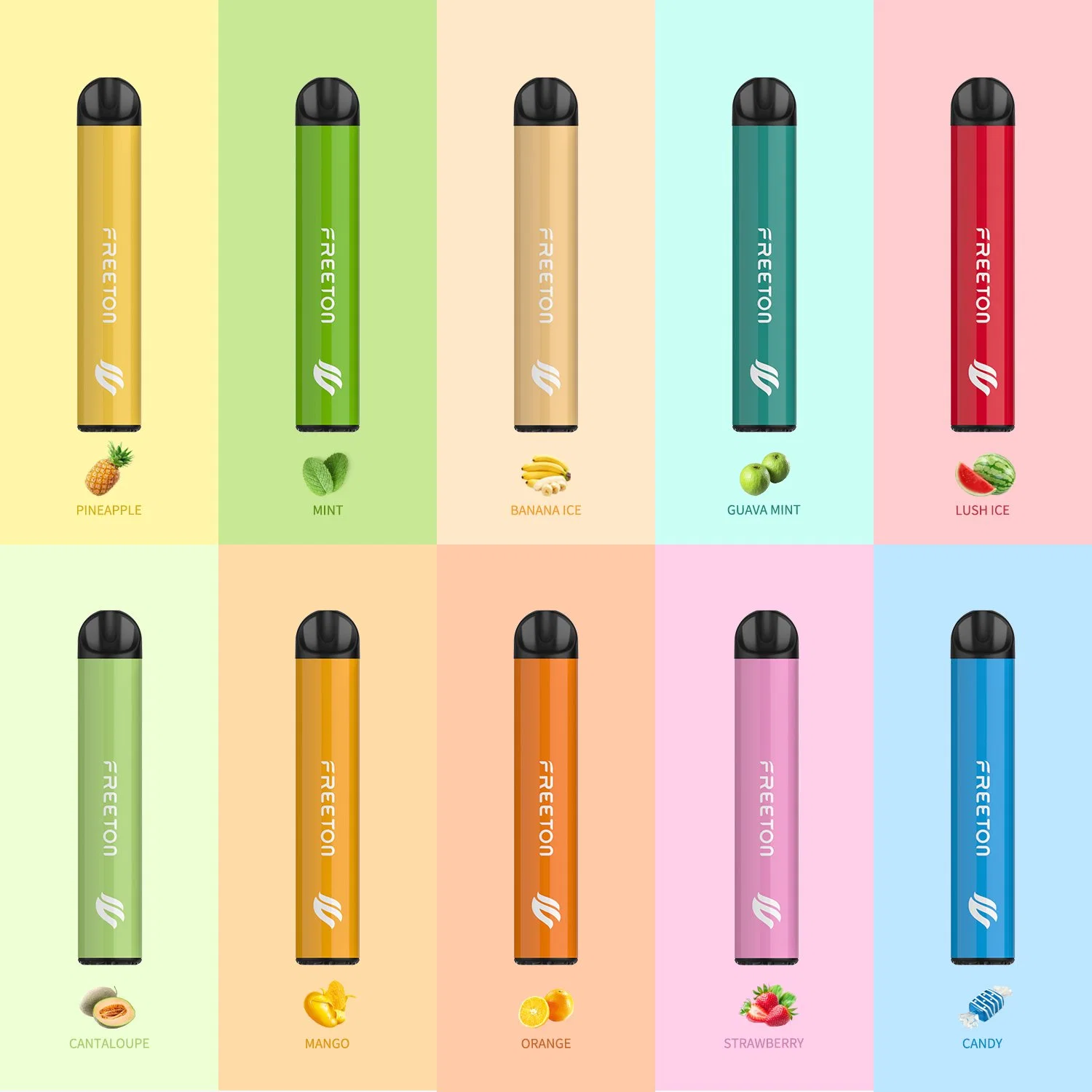 China Shenzhen Latest 1500 Puffs Puff Bar Disposable/Chargeable Vape Pen E Cigarette Puff Flow by FREETON Manu facturer
