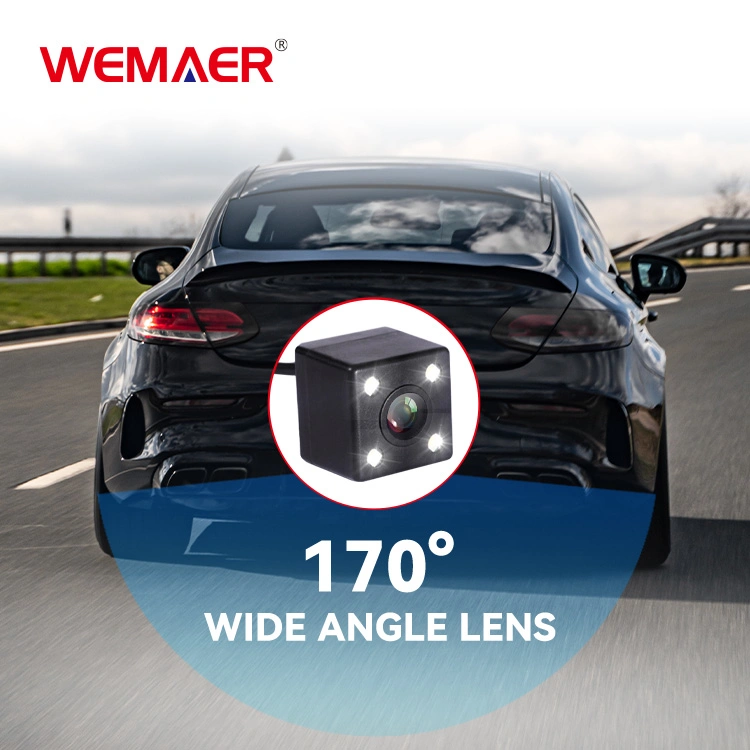 Wemaer Universal Parking Assist System LED 170 Wide Angle Waterproof Shockproof Night Vision Backup Reverse Rear View Camera