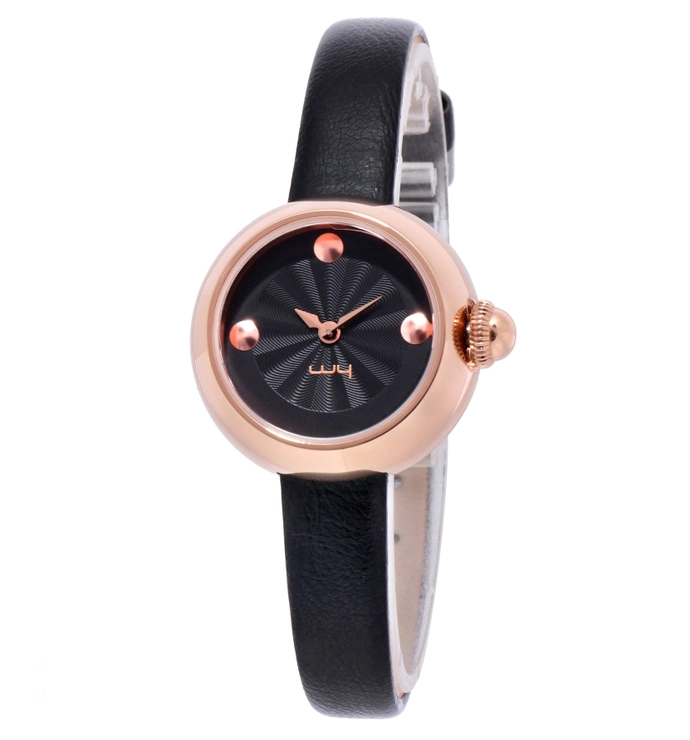 Factory Good Quality Waterproof Alloy Case Geniune Leather Watch (WY-155)