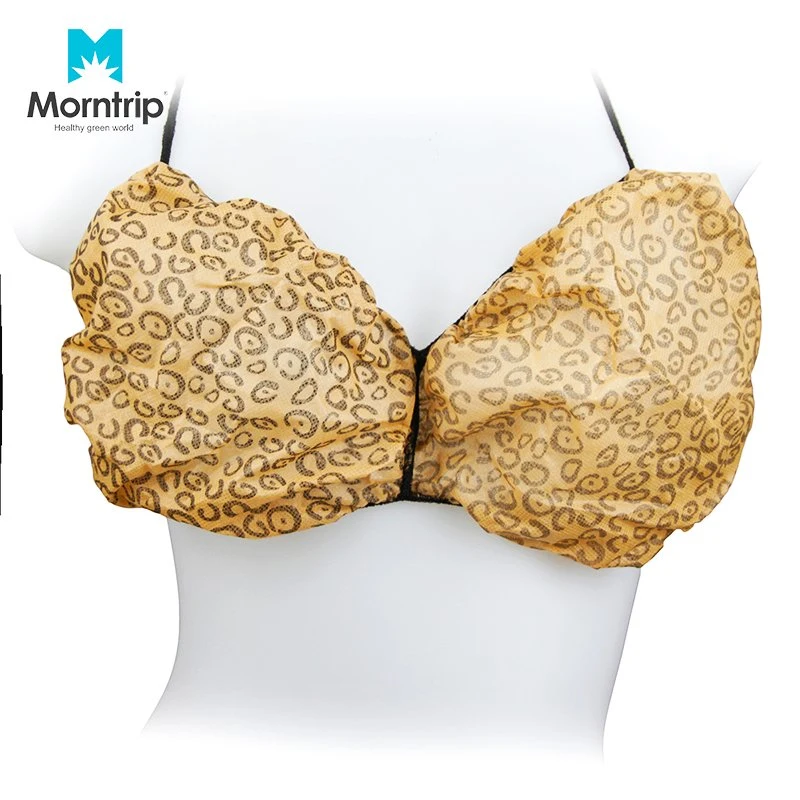 Morntrip High quality/High cost performance  Disposable Non Woven Colorful Underwear SPA Bra for Salon