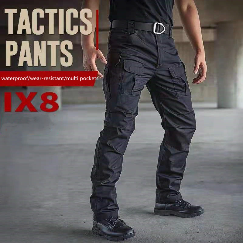 Pantalon militaire Pantalon de combat tactique Camouflage Respirant Nouveau style 2022 pour hommes Pantalon en coton cargo solide IX7 IX9 Pantalon SWAT pour activités de plein air
