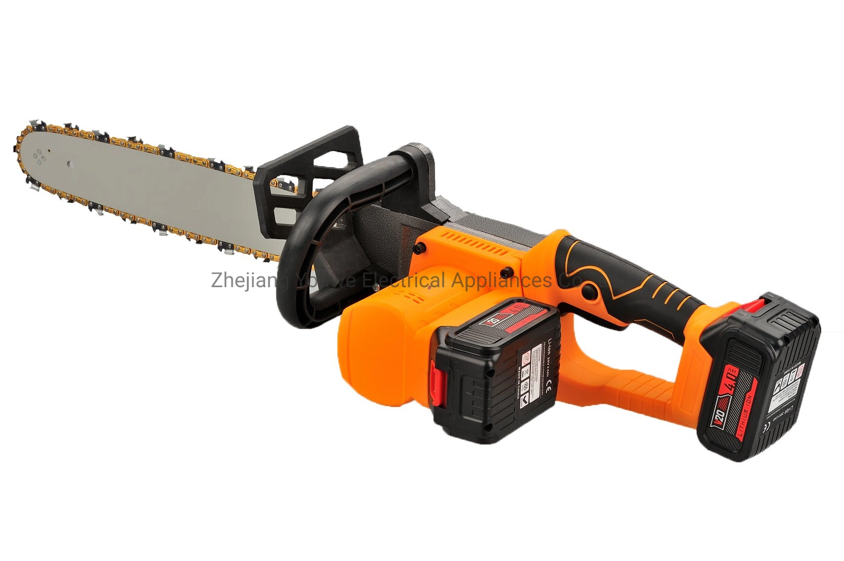 China Chainsaw Equipment DC Brushless Motor Portable Rechargeable Battery Cordless Lithium Chainsaw