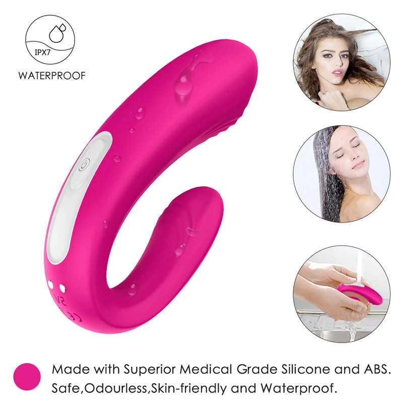 Kabelloser, wiederaufladbarer Vibrator mit Fernbedienung für Klitoris und G-Punkt-Technologie Weibliche Masturbation