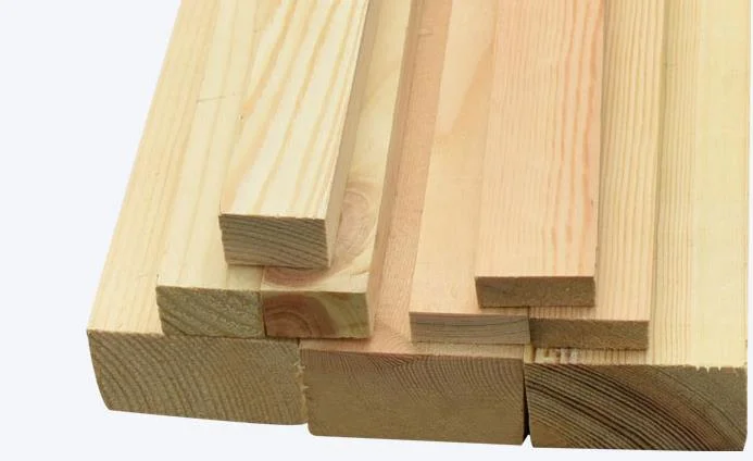 Factory Site Construction Wood Square Radiation Pine Square Wood Strip Anticorrosive Board Pine Wood