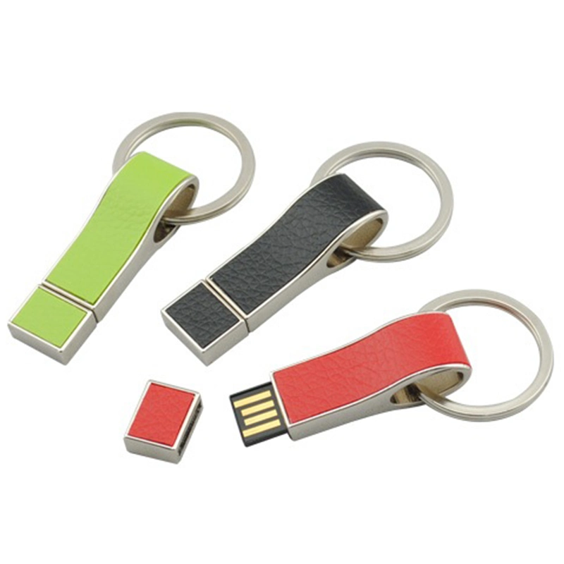 Factory Offer Colorful Business Leather USB Flash Drive Leather Drive