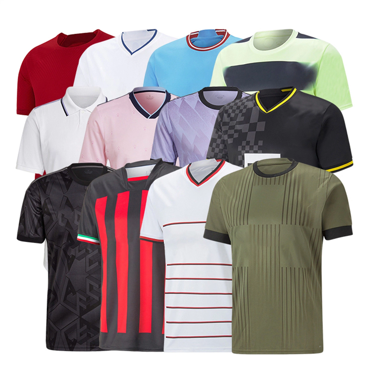 Custom Name Number Breathable Full Printed Blank Short Sleeve Team Set Sportswear Uniform Soccer Wear Football Shirt
