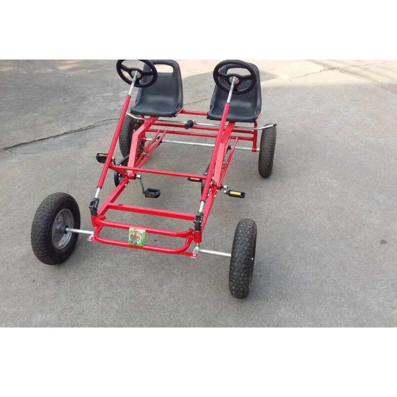 2023 New Arrival Lowest Price Professional Supplier Double Seat Pedal Cart for Adults Pedal Go Karts