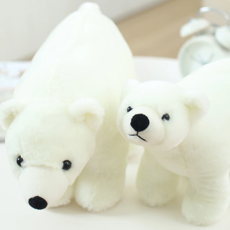 Peluche douce en gros ours polaire en peluche.