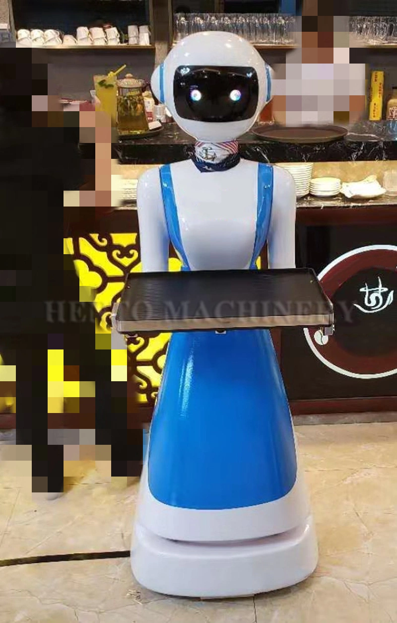 Automatische Hindernisvermeidung Restaurant Service Kellner / Lebensmittel-Delivery-Roboter