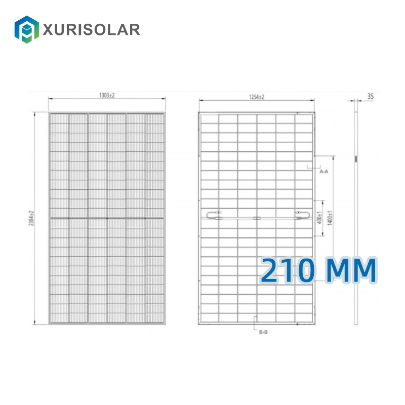 TUV, CE, SGS 132 Half Cell Poly PV Blue Polycrystalline Module Solar Energy Power Panel with 30 Years Warranty