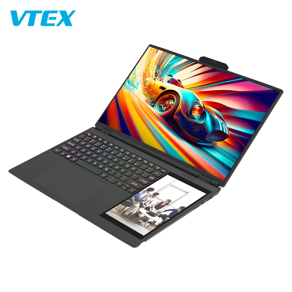 Portátil de pantalla doble Precio portátil i7 16GB RAM 1TB SSD Pantalla táctil UHD de 7" y 15,6" con Rich Port Mini Laptop Core i7 Negocios