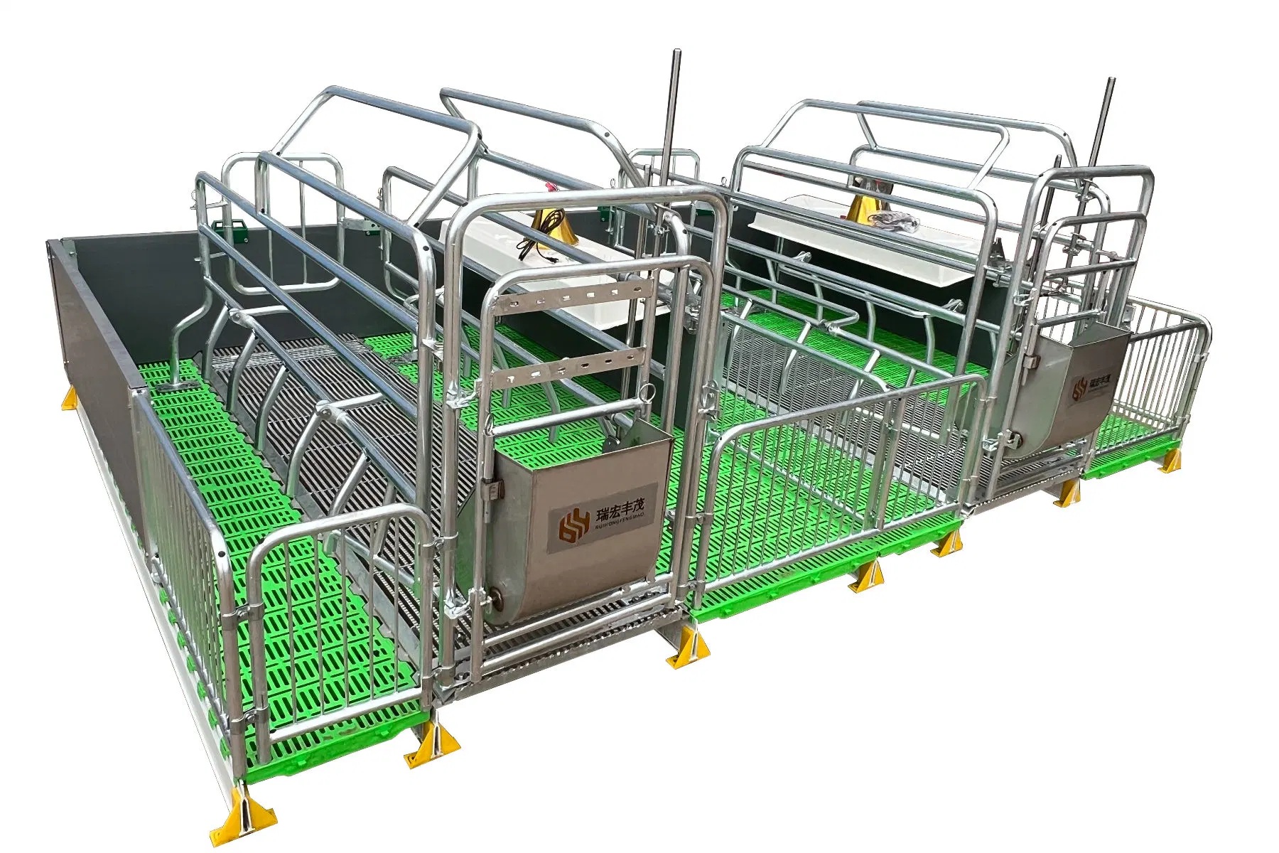 Animal Birth Bed Farm Raising Equipment pluma de hierro fundido Siembre a la venta Crate Cage con el Pig Tabla obstétrica