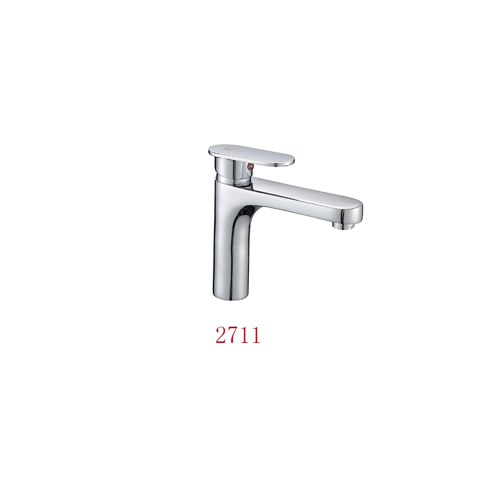 Factory Wholesale/Supplier Chromed Single Handle Brass Sink Kitchen Faucet Bathroom Faucet