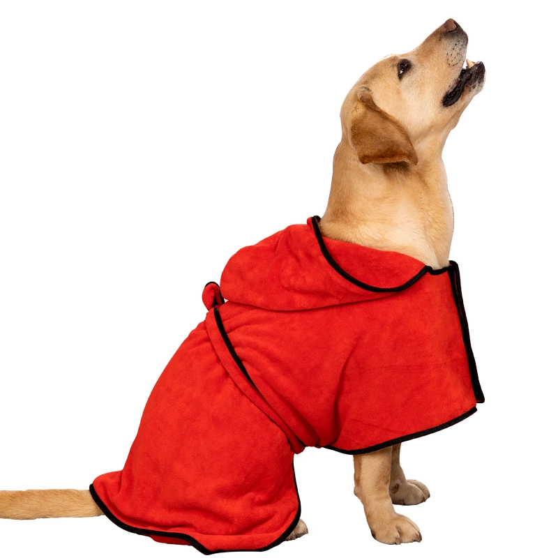 Pet Bathrobe Quick Drying Cleaning Dog Water Absorbing Drying for Dogs