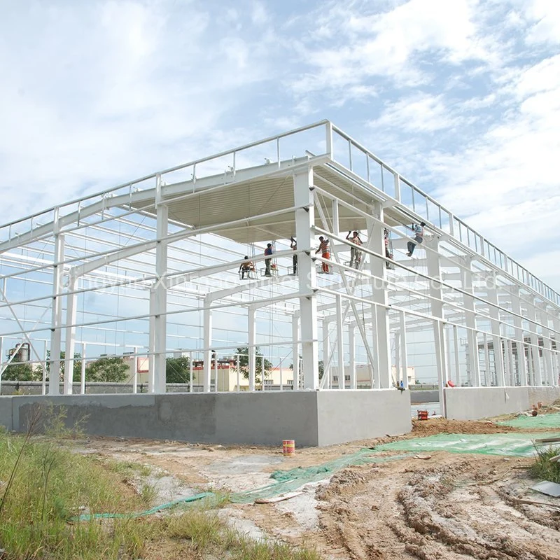 Secção H prefabricadas Prefab Construção da estrutura a estrutura de aço para manual