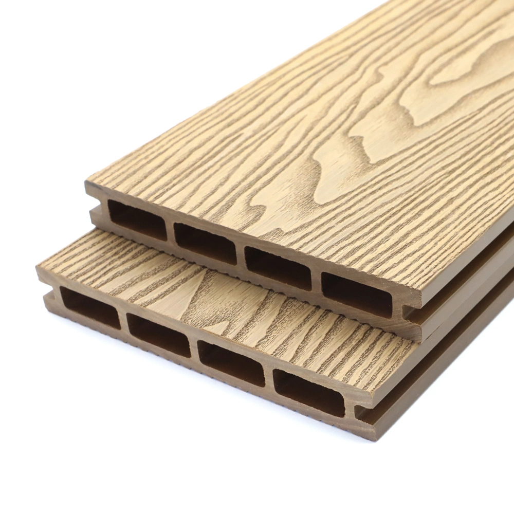 149*24mm Piso de Decking de Composto Plástico de Madeira para Exterior WPC