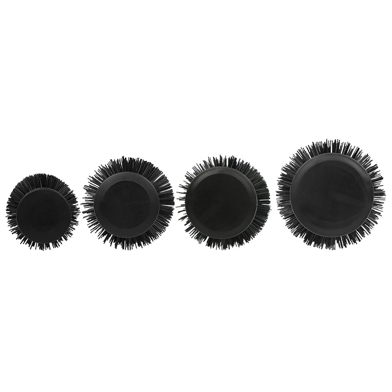 Kunststoff Professional Runde Salon Haar Styling-Tools Keramik Barrel Eber Haarbürste Aus Nylon-Borsten