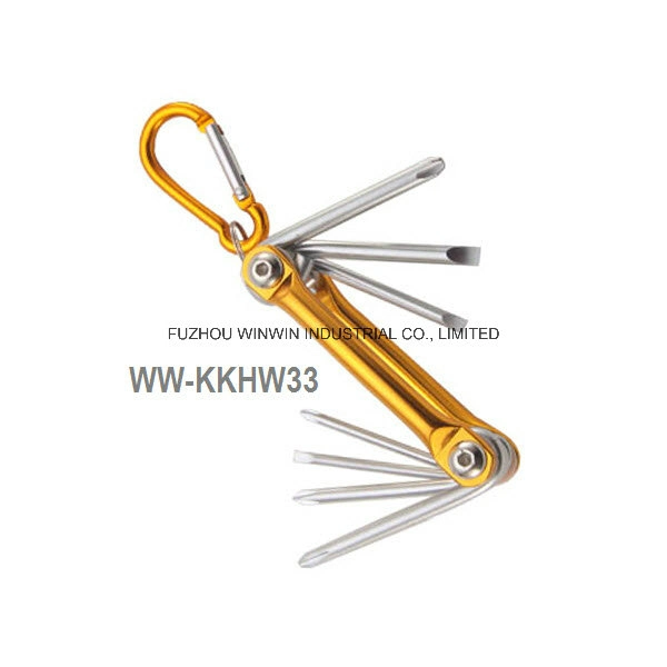 Folding Hex Key Wrench Set with Different Sizes of Points (WW-KKBF41)