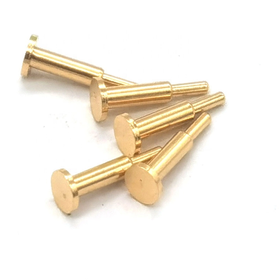 China Suppliers Custom Brass Pogo Pins Connector Dowel Electrical Plug Copper Waterproof Pogo Pin for Beauty Equipment