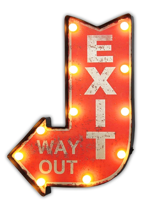 BBQ Happy Hour LED Wall Hanging LED Signs Sign Wall Iron Hanging Iron Wholesale/Supplier Antique Metal Crafts