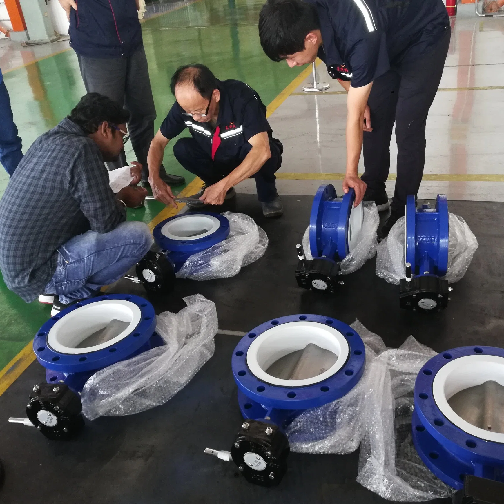 JIS 10K 24 Inch PTFE Lined Sealed Water Flange Type on off Butterfly Valve Price for Sewage