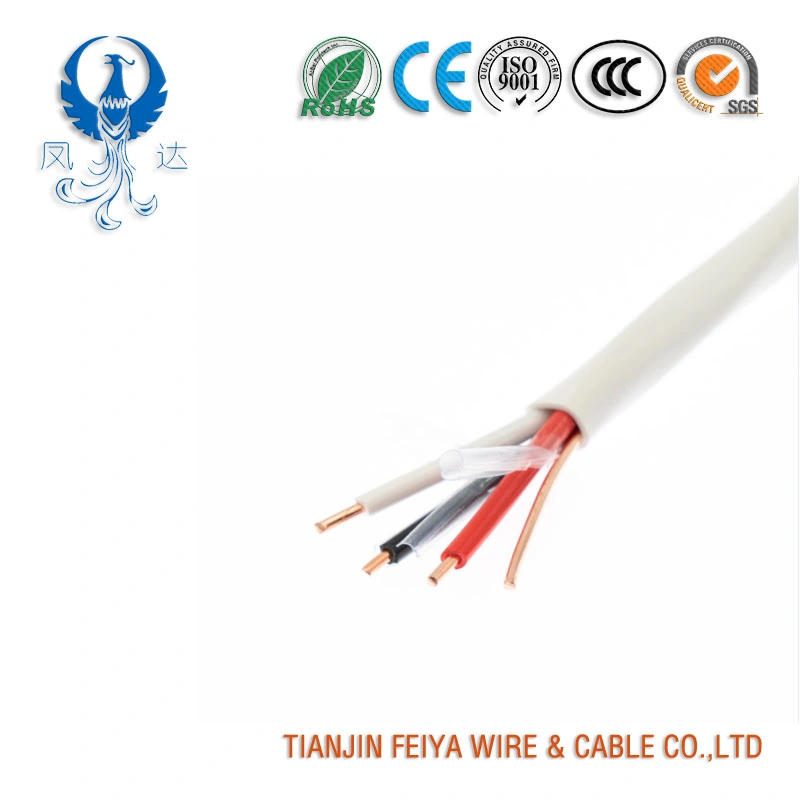 600V Thhn Cable with Black/White/Red Colour Nylon Cover Electrical Wire T90