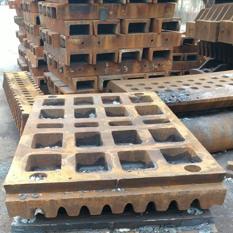 High Mn Steel Fixed and Swing Jaw Plates for Jaw Crushers