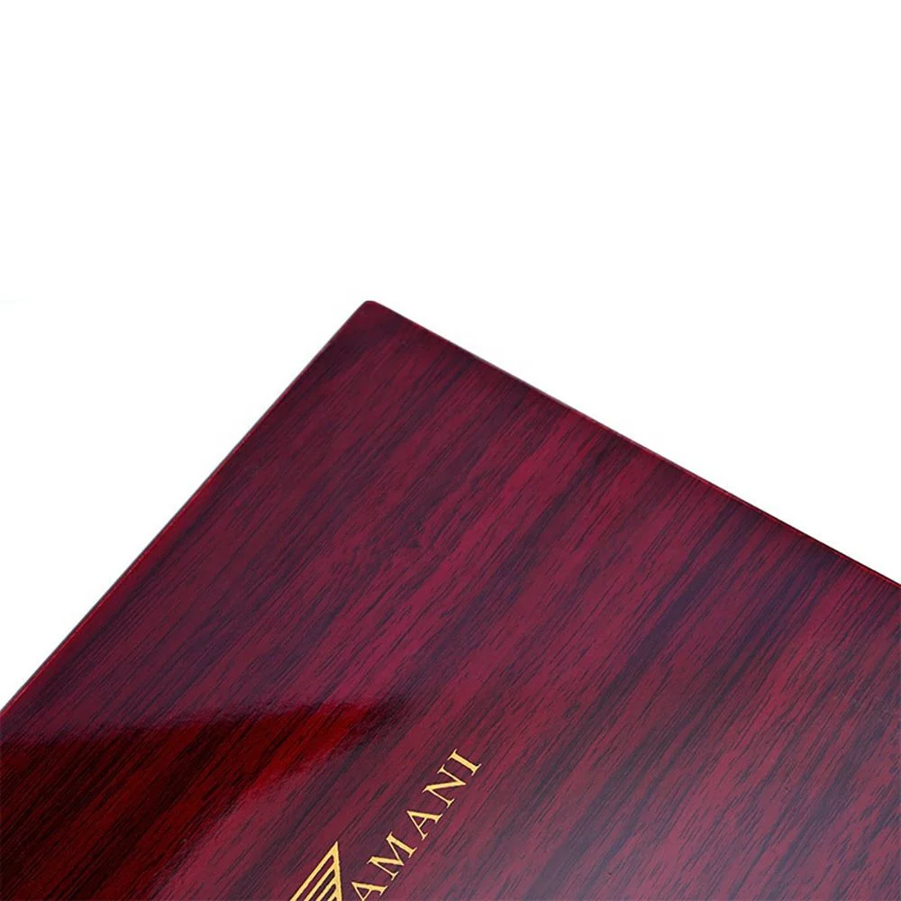 High Gloss Piano Paint Custom Laser Logo MDF Pasted Special Paper Empty Wooden Gift Packaging Box